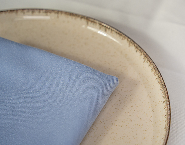 Satin Lys Blå Servietter